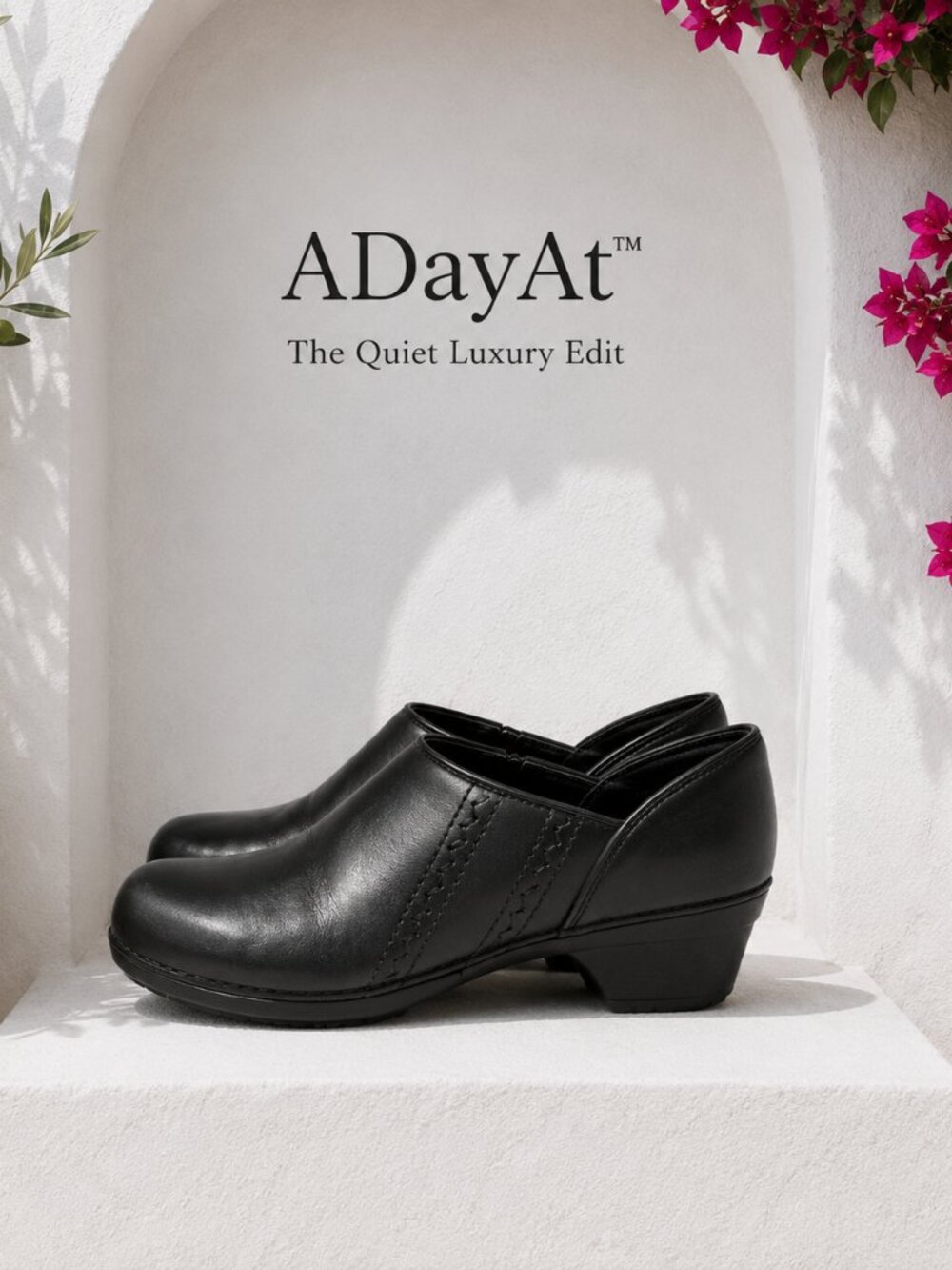 Dansko Black Leather Slip-On Clogs Comfort Shoes EU 41 US 10 Store Try-On NWOB